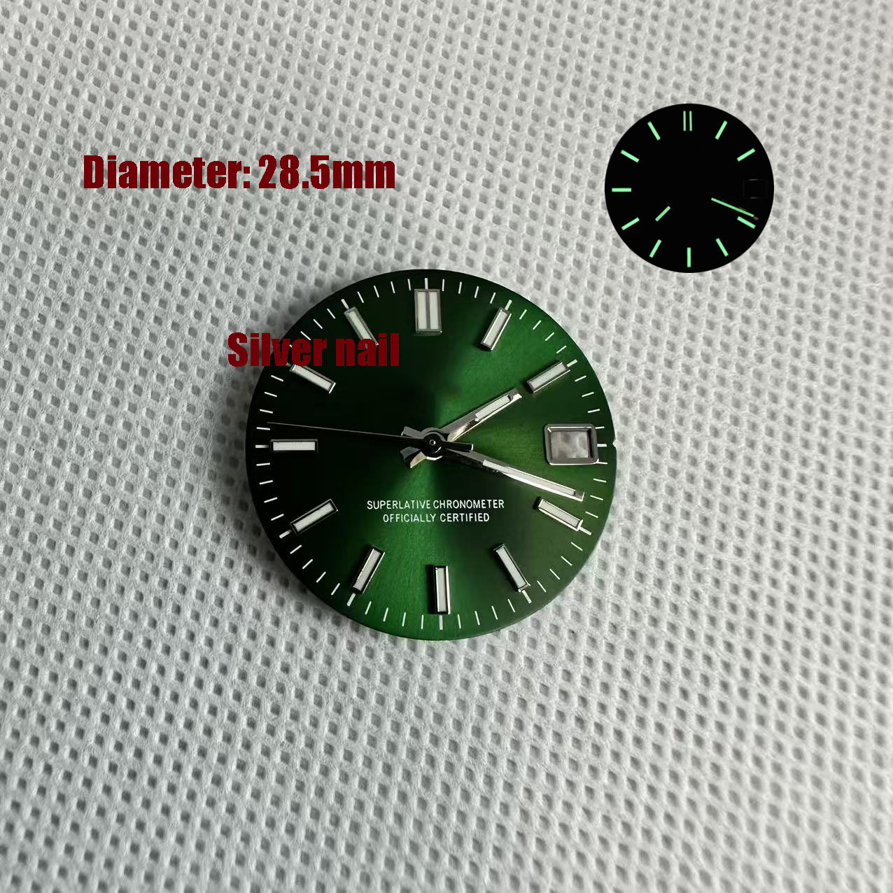 NH35 S Logo Date Green 28.5mm  - огляд і ціна Reel Case