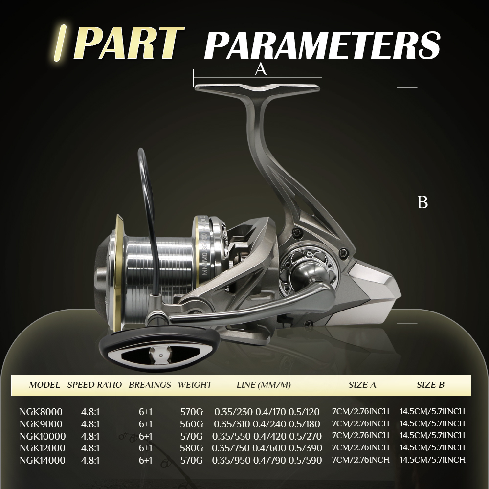 NGK Stainless Steel Bearing Sp - огляд і ціна Trolling Reel